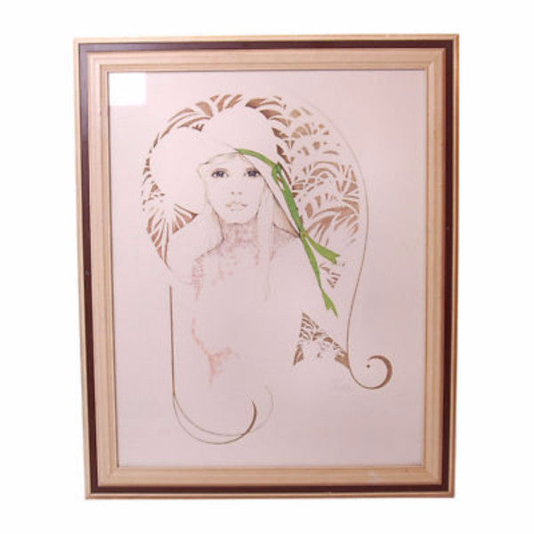 Framed Print Vintage "Tara" Huge 1980S 28 x 31 Cart2cart The Best Vintage Clothing