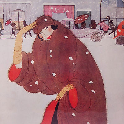 Framed Print Vogue Cover Winter Fashion 1920 Cart2cart Vogue