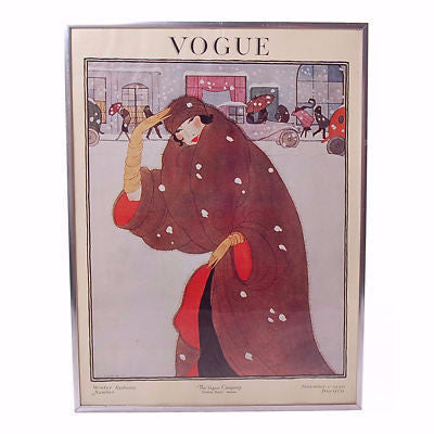 Framed Print Vogue Cover Winter Fashion 1920 Cart2cart Vogue