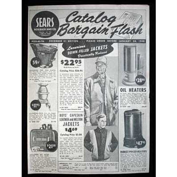 Vintage Sears Roebuck & Co Catalog Bargain Flash Dec 31, 1947 4 Pages - The Best Vintage Clothing
