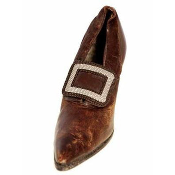 Victorian Shoe Single Pilgrim Vamp Louis Heel 1900 For Design/Collection - The Best Vintage Clothing
 - 1