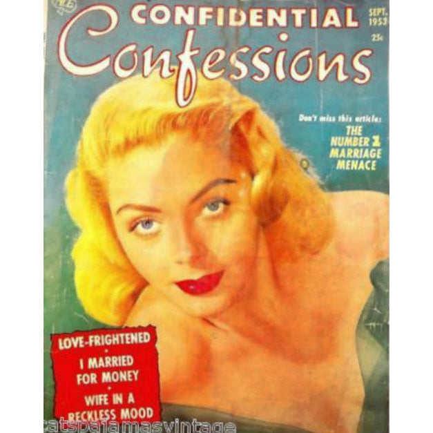 Vintage  Confidential Confessions Magazine September  1953 - The Best Vintage Clothing
