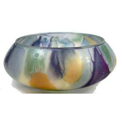 Vintage Frosted Glass Bowl 6" Arts & Crafts Cart2cart The Best Vintage Clothing