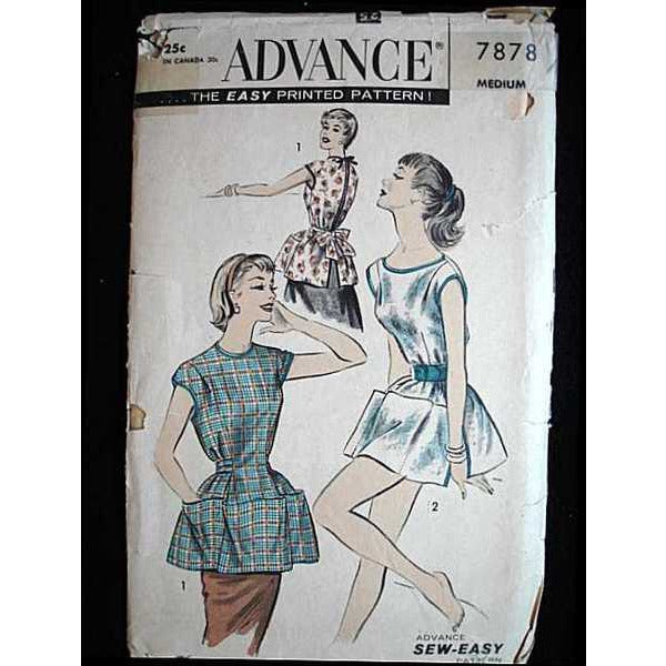 Vintage Advance Cobbler Bib Apron Pattern #7878 1950S On Sale,Collectibles The Best Vintage Clothing