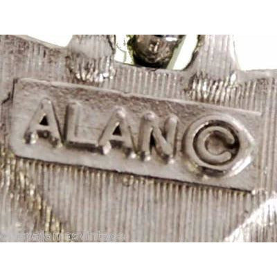 Vintage Articulated Owl Pendant Necklace Silver Tone Signed Alan 1970s Large Jewelry,On Sale The Best Vintage Clothing