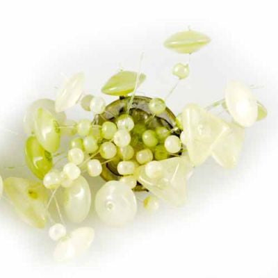 Vintage Atomic Yellow Green Glass Clip-On Earrings 1950S On Sale The Best Vintage Clothing