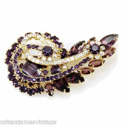 Vintage Brooch & Earrings Bogoff ,Juliana DeLizza & Elster Cart2cart De Lizza