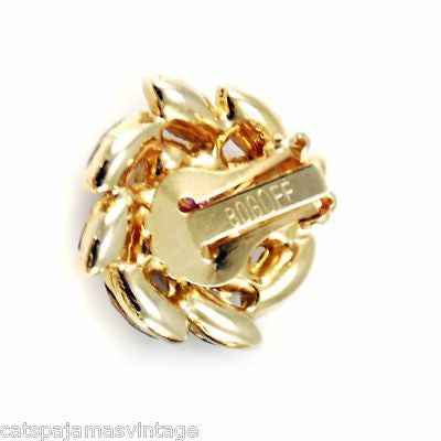 Vintage Brooch & Earrings Bogoff ,Juliana DeLizza & Elster Cart2cart De Lizza