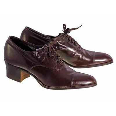 Vintage Brown Leather Early 1920S Oxford Shoes EU 38 Size 7 1/2 US Women's,Shoes,Vintage Clothing Archives,On Sale Walk Over