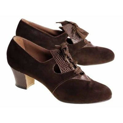 Vintage Brown Suede/Leather Oxford Shoes 1930s NIB Sz 6 Air Step/ Brown Bilt - The Best Vintage Clothing
 - 1