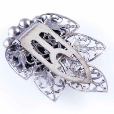 Vintage Cobalt Blue Filigree Dress Clip 1930S Jewelry,On Sale The Best Vintage Clothing