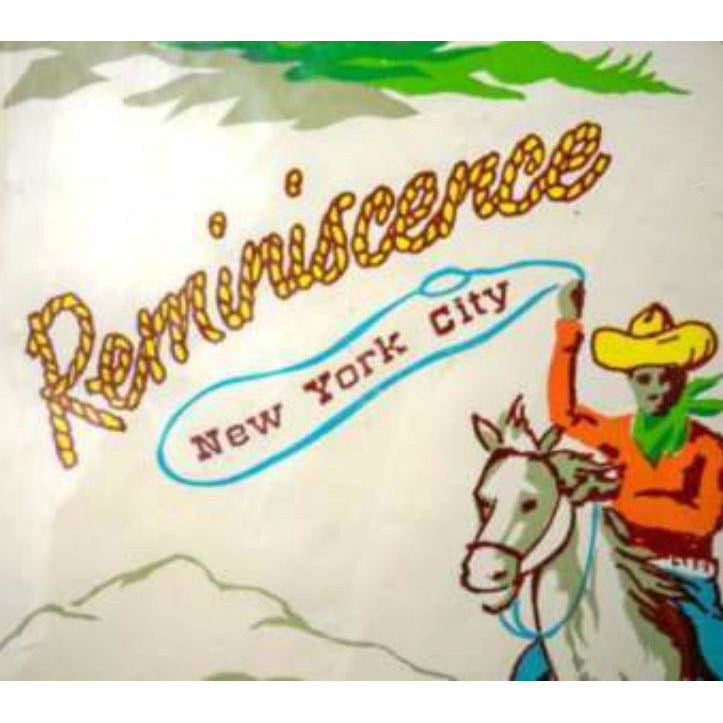 Vintage Cowboy Print Reminiscence Vinyl NYC 1950S On Sale The Best Vintage Clothing