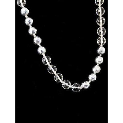 Vintage Estate Jewelry Necklace Rock Crystal/Silver Beads 1920S Women's,Jewelry The Best Vintage Clothing