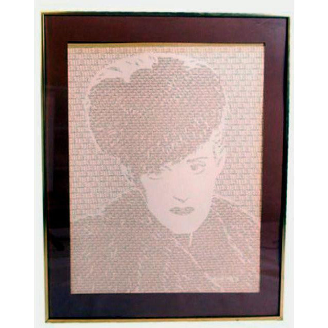 Vintage Framed Original Bette Davis Portrait 1982 Chris Brown Cart2cart The Best Vintage Clothing