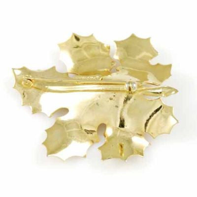 Vintage Giovanni Leaf Brooch W/Rain Drop 1950S On Sale Giovanni