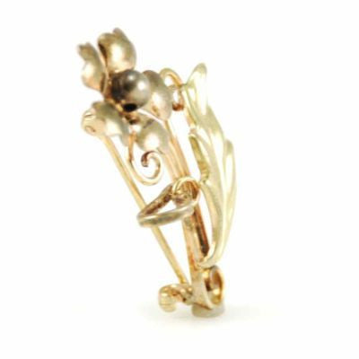 Vintage Gold Filled Necklace Fob/Pin Flower 1940S On Sale The Best Vintage Clothing