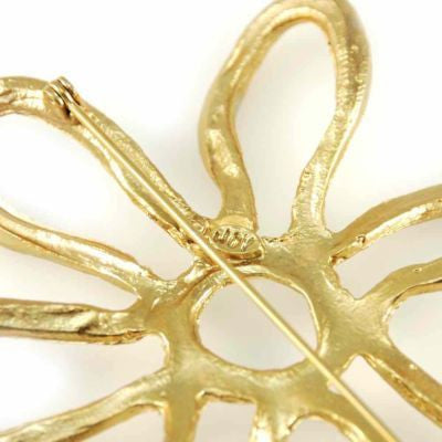 Vintage Joy SIgned Goldtone Abstract Star Brooch 1950S On Sale Joy