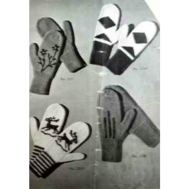 Vintage Knitting Pattern Book Laceys Socks/Mittens 1949 Reindeer Snowflakes On Sale The Best Vintage Clothing