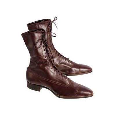 Vintage  Mahogany Leather High Lace Boots 1910 Sz 7N New In BOX Buster Brown - The Best Vintage Clothing
 - 1
