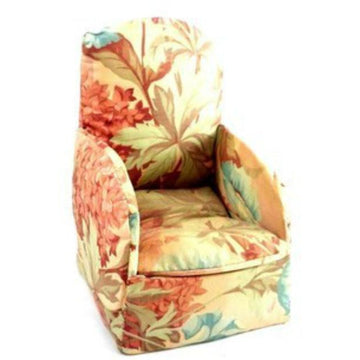 Vintage Miniature Boudoir Chair/Sewing Box Shabby Pink Chintz Print 1930s - The Best Vintage Clothing
 - 1