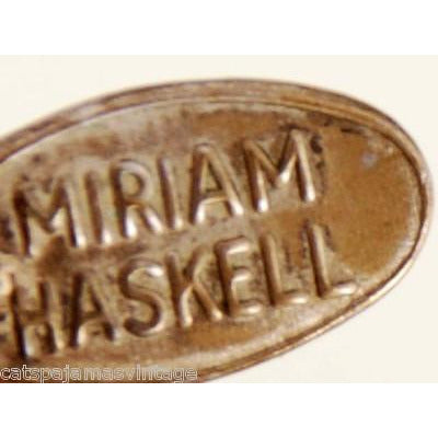 Vintage Miriam Haskell Necklace 28" Strand Dark Pink Opaque/ Sheer Glass & Earrings Metal Tag Cart2cart Miriam Haskell