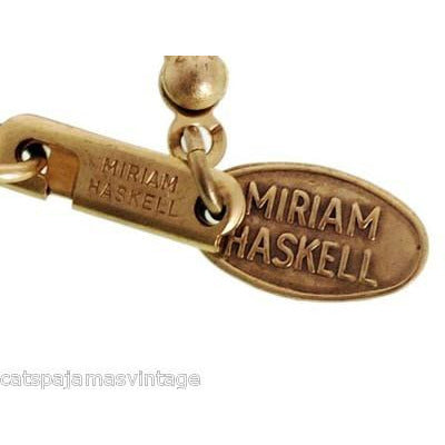 Vintage Miriam Haskell Pink Glass Beads/Seed Beads Necklace Cart2cart Miriam Haskell