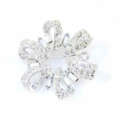Vintage Pell Rhinestone Bow Brooch 1950S On Sale Pell