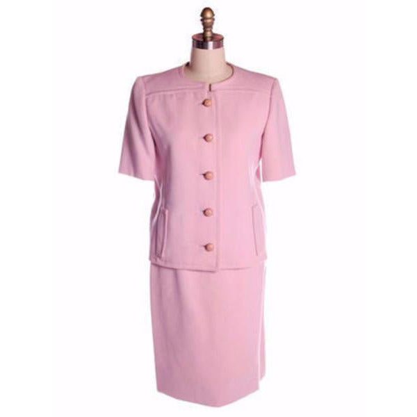 Vintage Pink Wool Suit Ben Zuckerman 1960's SZ 4 - The Best Vintage Clothing
 - 1