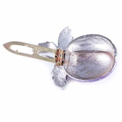 Vintage Plum Dress Clip W/Rhinestones 1930S On Sale The Best Vintage Clothing