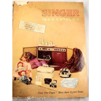 Vintage Singer Catalog 700 Pgs 1964 Barbie/Toys Color Cart2cart The Best Vintage Clothing