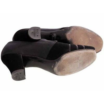 Vintage Womens Shoes Oxfords 1930s Black Silk/Suede/Peeptoe Sz 7 Orig Box Shoes,On Sale The Best Vintage Clothing