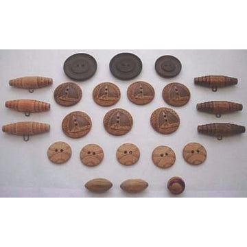 Vintage Wood Carved Sporting Buttons Sailboats Footballs 1920s 24 - The Best Vintage Clothing
