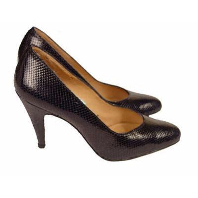VTG Shoes Pumps Navy Snakeskin Rosina Ferragamo Womens Sz 6 1980 NOS Shoes,On Sale Ferragamo