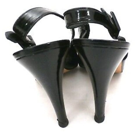 Authentic YSL Slingback Black Patent Leather High Heels Shoes 9.5 N Original Box Clothing, Shoes & Accessories > Women > Women's Shoes > Heels YSL, Yves Saint Laurent