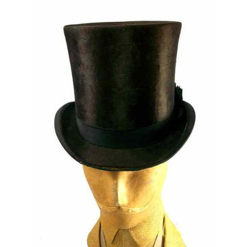 Antique Mens Stove Pipe Hat 1880s JH Windsor - The Best Vintage Clothing
 - 1