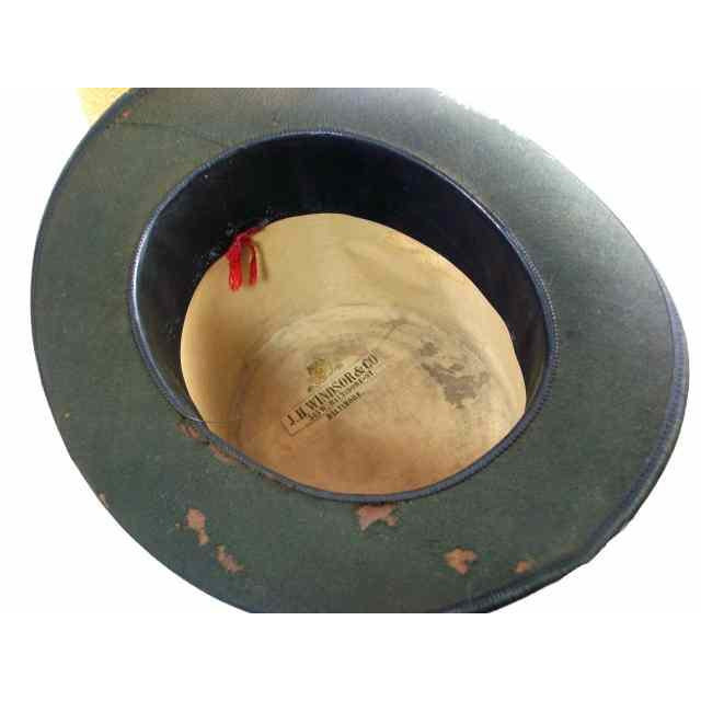 Antique Mens Stovepipe Hat Beaver Fur Felt 1880s J.H. Windsor Sz 7 Steampunk Men's Vintage The Best Vintage Clothing