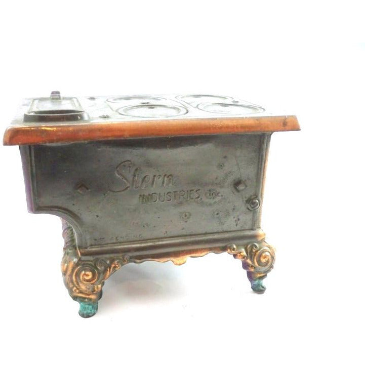 RARE Antique Stern West Miniature Stove Copper Bronze Heavy Cart2cart The Best Vintage Clothing