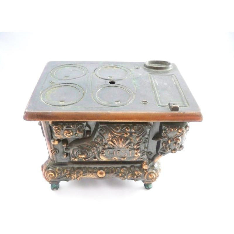 RARE Antique Stern West Miniature Stove Copper Bronze Heavy Cart2cart The Best Vintage Clothing