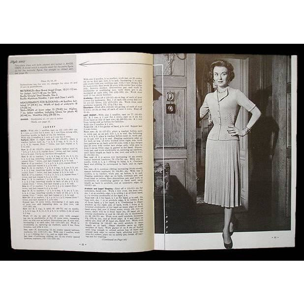 Bear Brand Hand Knit Fashions Pattern Catalog Vol 346 1953 On Sale The Best Vintage Clothing