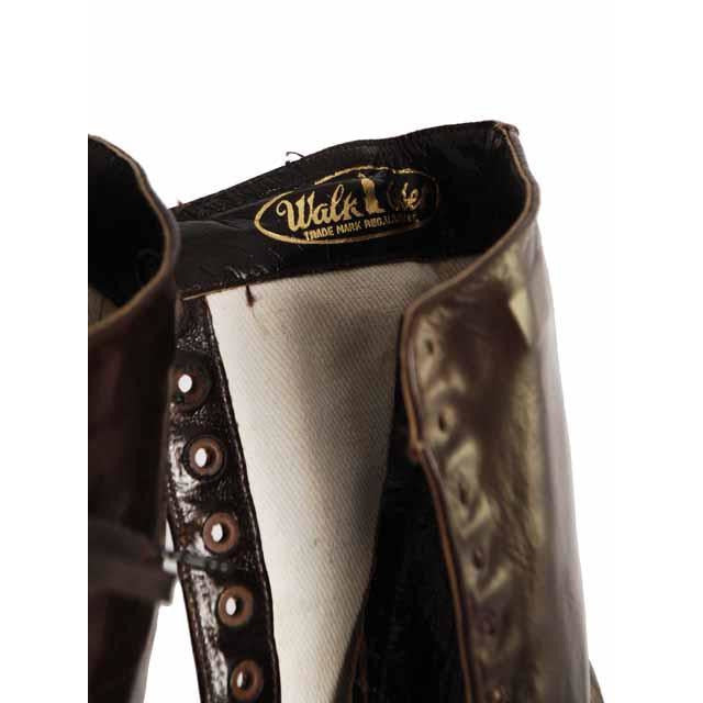 Brown Leather Kid Victorian Lady High Top Lace Boots NIB Walk Over Sz 6.5N EU37 Women's,Shoes,On Sale Walk Over