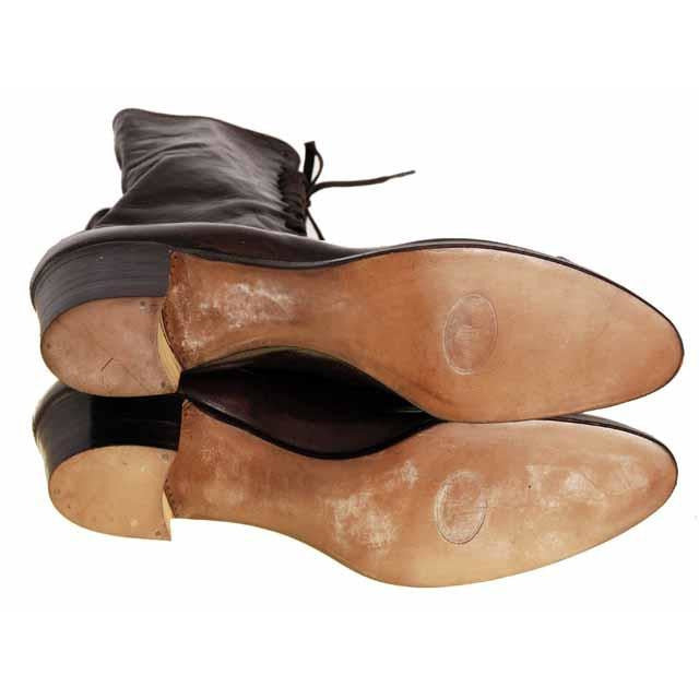 Brown Leather Kid Victorian Lady High Top Lace Boots NIB Walk Over Sz 6.5N EU37 Women's,Shoes,On Sale Walk Over