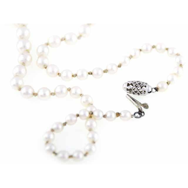 Vintage Necklace Genuine 3-5mm Pearls W 10K Clasp Jewelry The Best Vintage Clothing