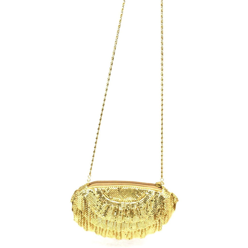 Vintage 1980s Braciano Gold Mesh Bag Clutch/ Shoulder Bag 1980s vintage purse The Best Vintage Clothing