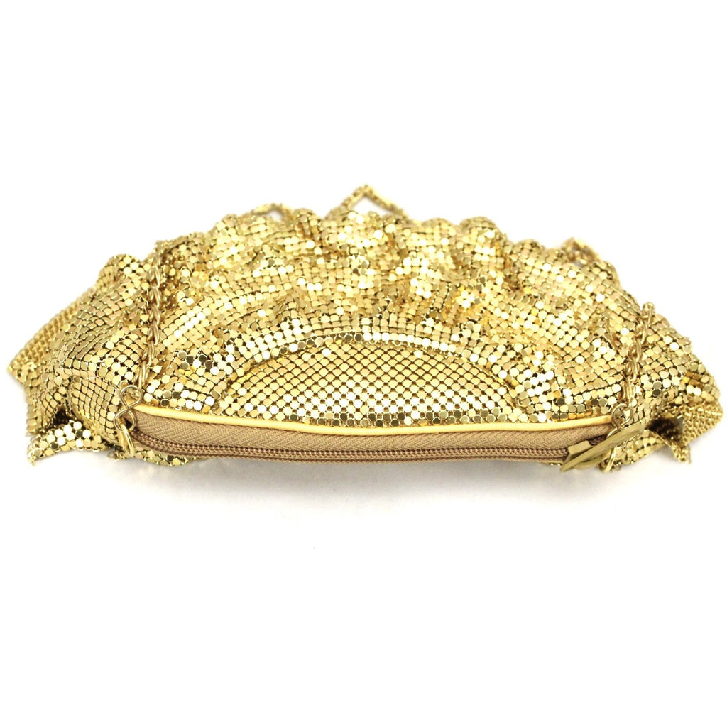 Vintage 1980s Braciano Gold Mesh Bag Clutch/ Shoulder Bag 1980s vintage purse The Best Vintage Clothing