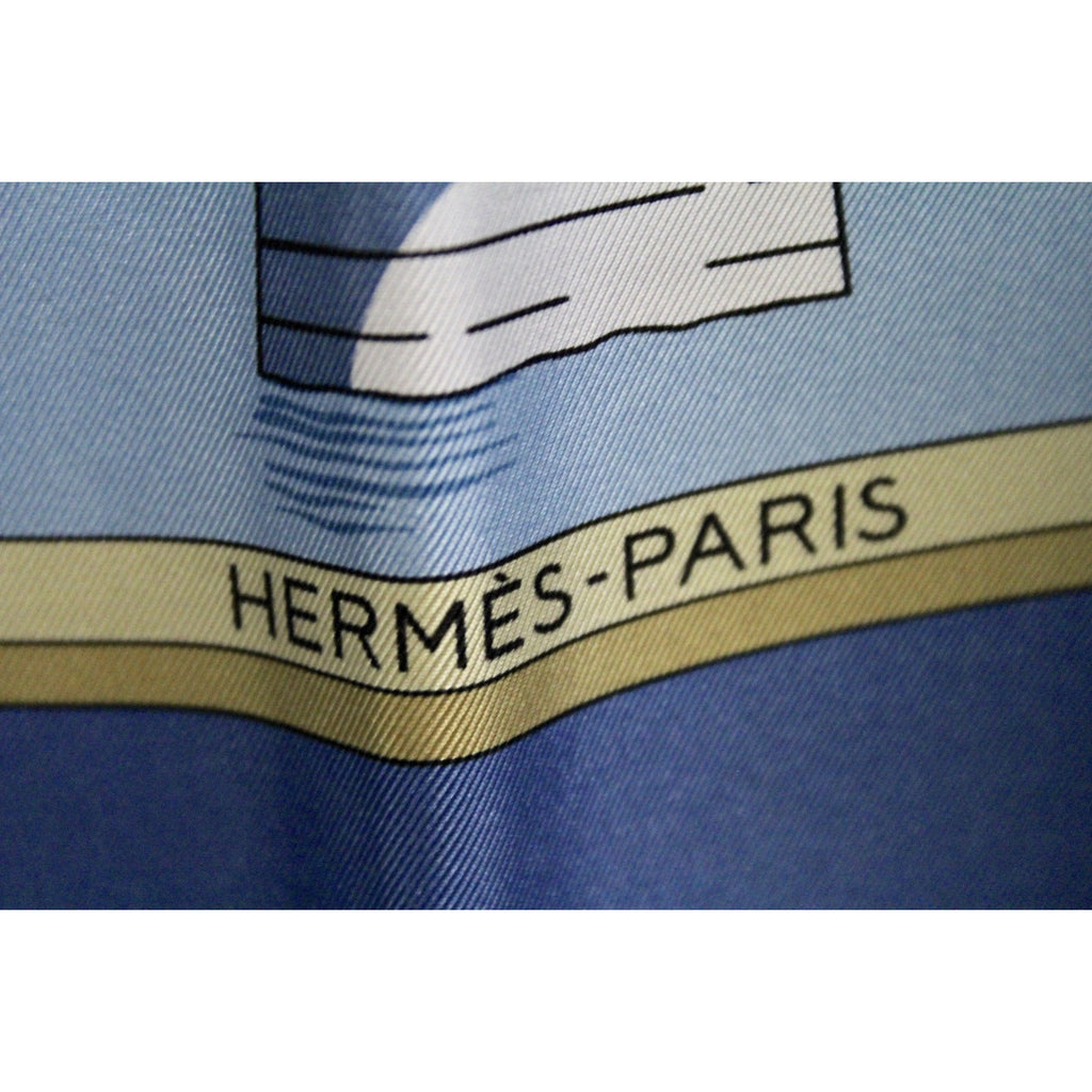 Hermès silk scarf NIB Les Ponts 35” Silk Gift Box Retired The Best Vintage Clothing