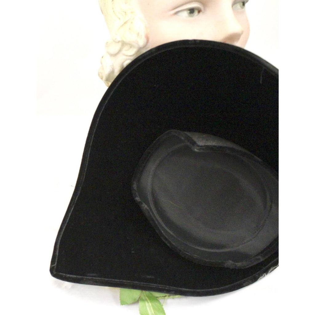 Vintage Wide Brimmed Saucer Hat Teardrop Black Straw Yellow Rose 1950s Church Marvelous Maisel The Best Vintage Clothing