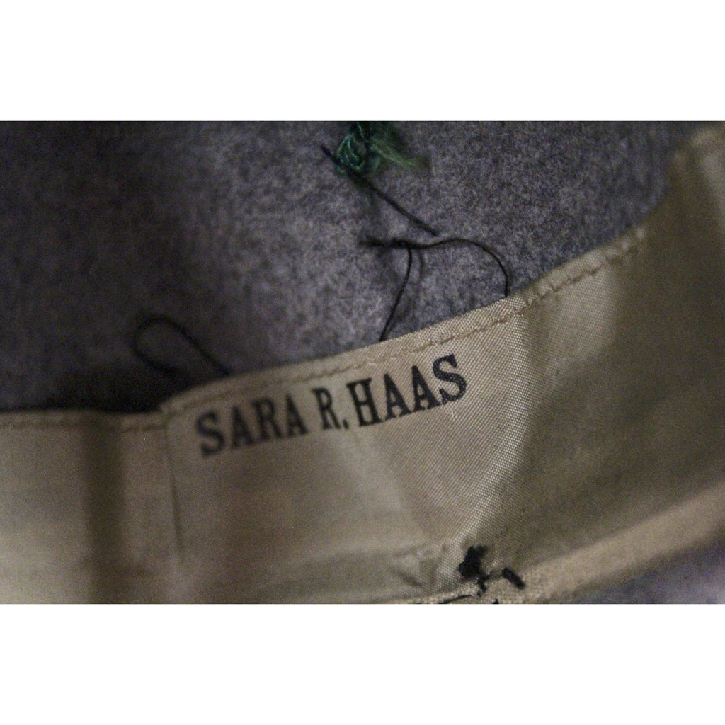 Vintage 1930s Knox Cloche Hat Bird Head Pheasant Feathers Gray Felt XS Sherlock The Best Vintage Clothing