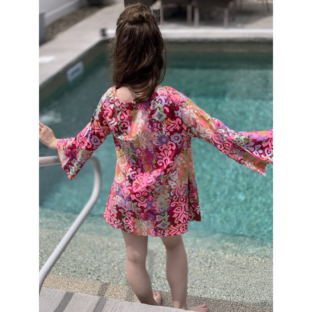 Rose Marie Reid vintage 2 PC swimsuit + COVER-UP 1950s Pinks Sz M The Best Vintage Clothing