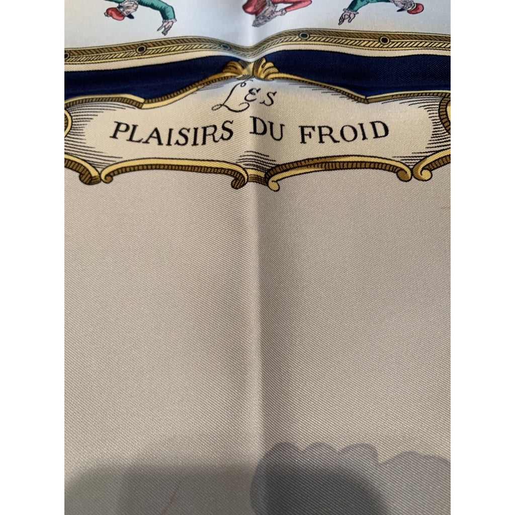 New in box Vintage Hermès Scarf Plaisirs Du Froid winter The Best Vintage Clothing