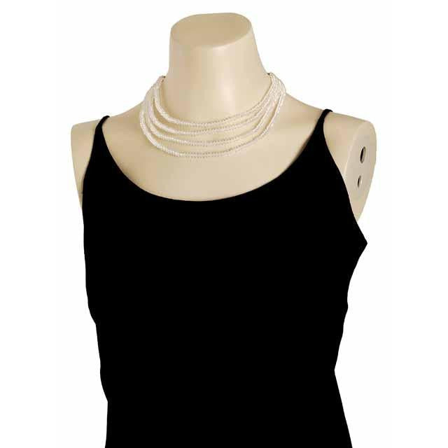 Petite Vintage Cut Glass 4 Strand Necklace 1940S On Sale The Best Vintage Clothing